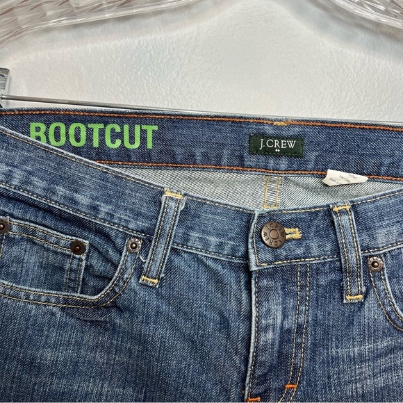 Y2K 90s J.Crew Womens 100% Cotton Low Rise Bootcut Denim Med Wash Sz 29 Boho - Picture 4 of 7